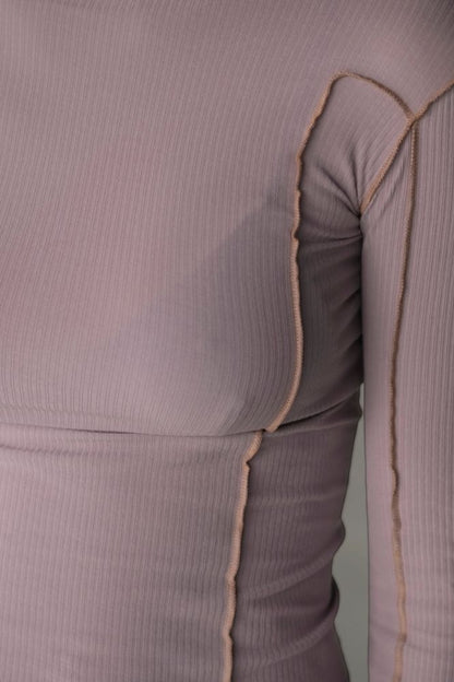 OMATO LONG SLEEVE TEE Verbe Purple/ Aural