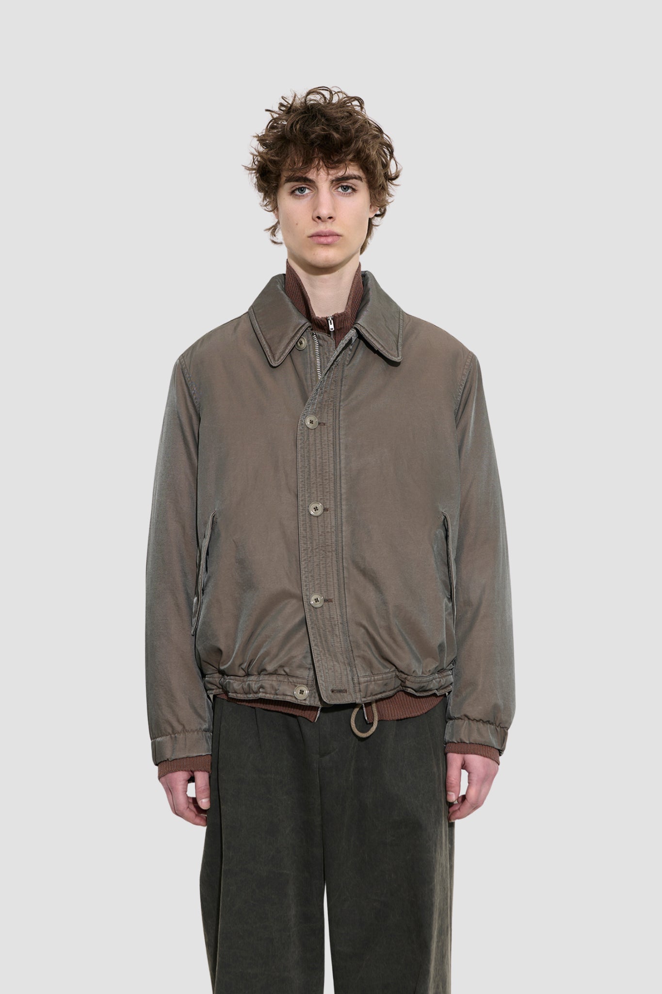 AUTO JACKET Taupe Smoke Twinshade Twill