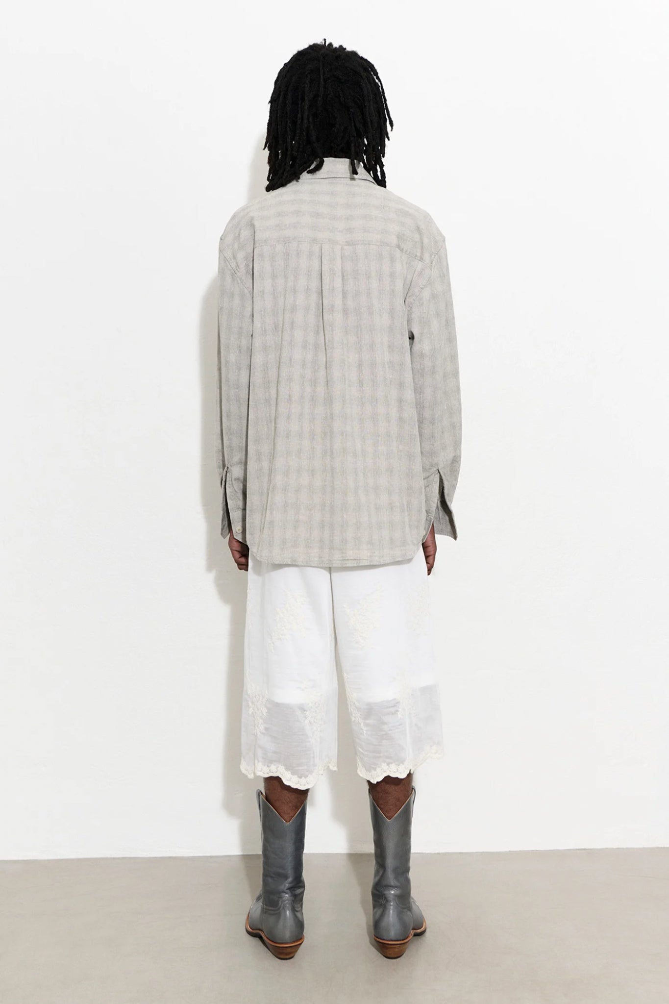 ABOVE SHIRT Sage Trail Check Dryline Weave