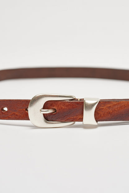 2 CM BELT Brown Leather