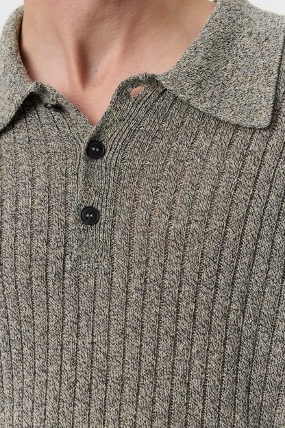 DIGIT POLO KNIT Oatmeal Grains