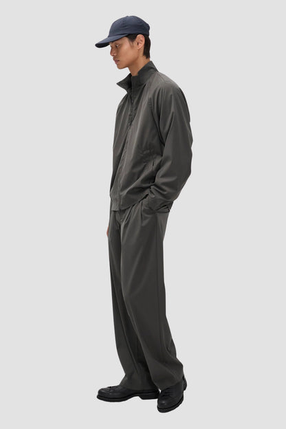 HESTUR RELAXED ALPINIX 37.5 WOOL TROUSERS Charcoal Gray