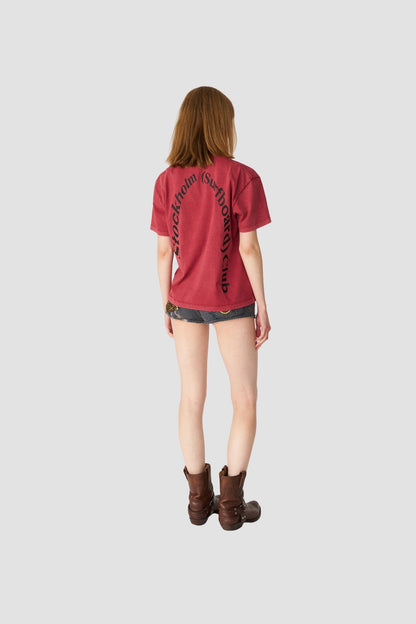 BOX TEE BACK LOGO Cherry