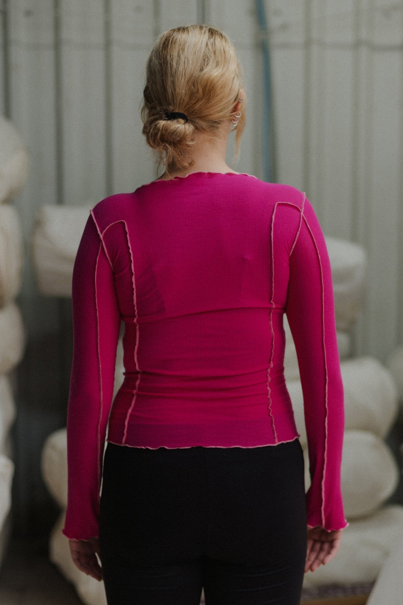 OMATO LONG SLEEVE TEE York Pink