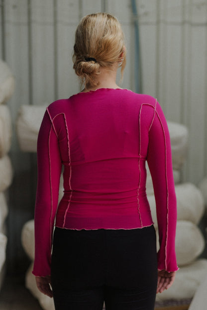 OMATO LONG SLEEVE TEE York Pink