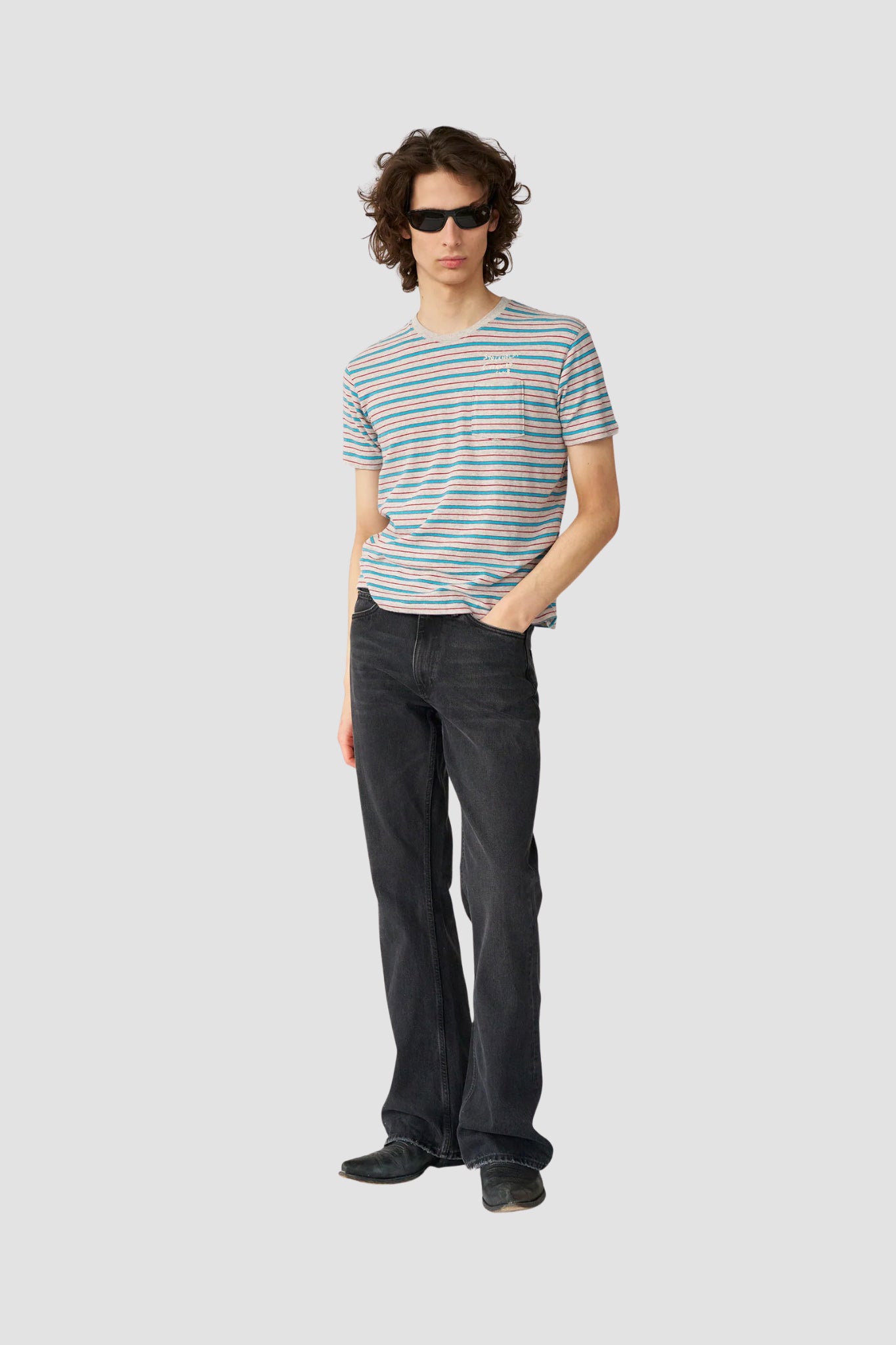 FRANZ POCKET TEE Stripe
