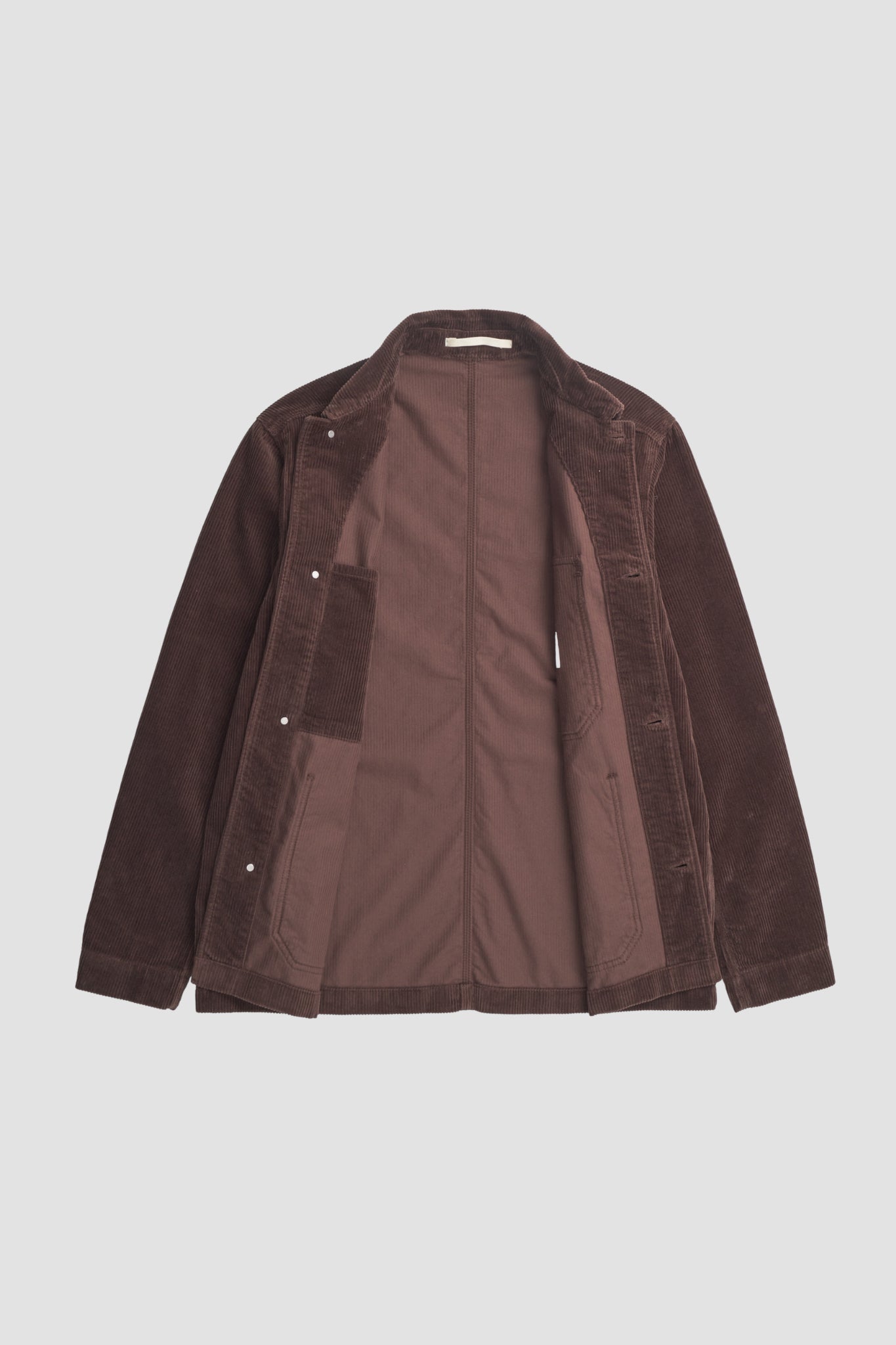 FOLKE WIDE CORD CHORE JACKET Espresso