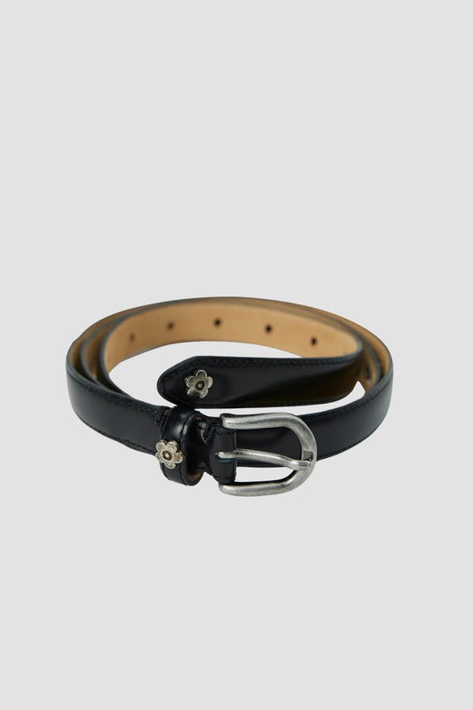 PURPOSE BELT Rivet Black Polido