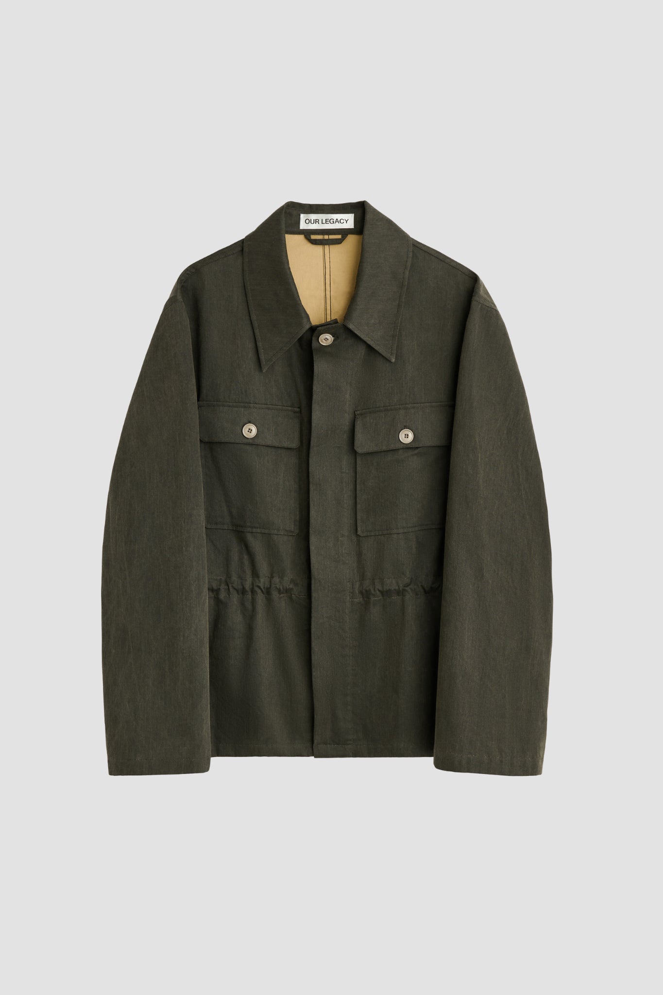 UNITY JACKET Antique Mudd Coated Sateen