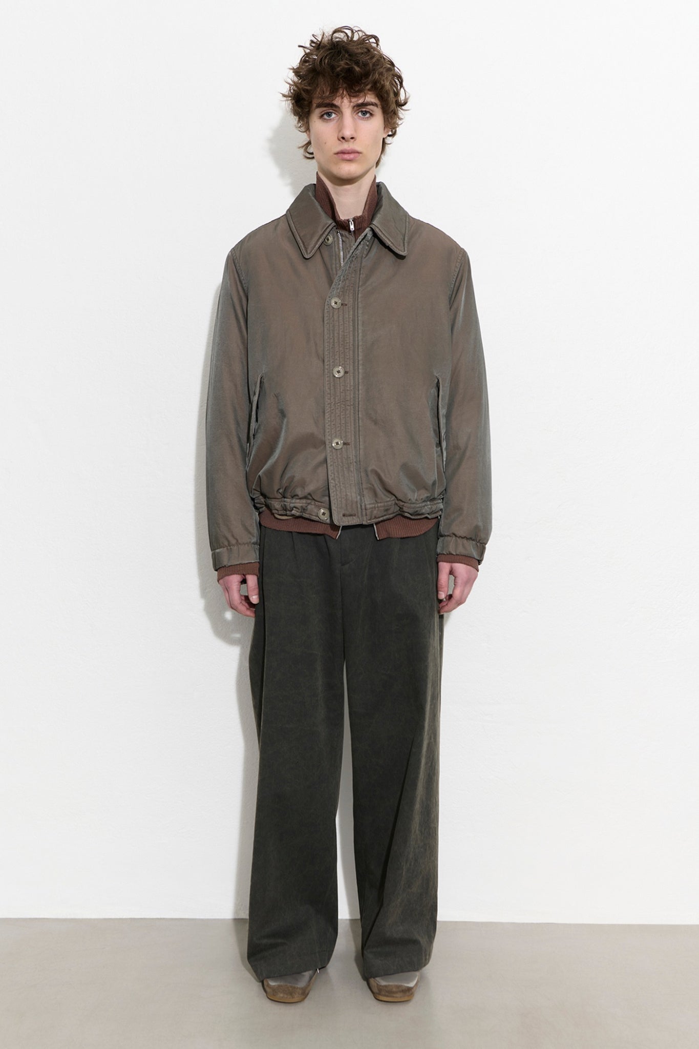 AUTO JACKET Taupe Smoke Twinshade Twill