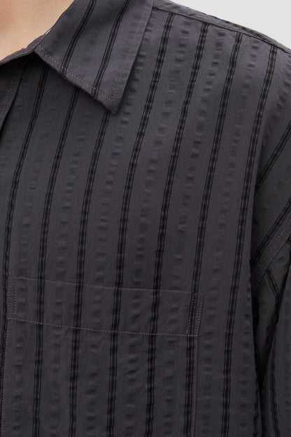 EXECUTIVE SHIRT Dark Grey Stripe