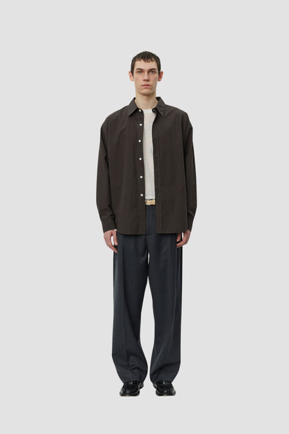 NETWORK SHIRT Brown Micro Struct