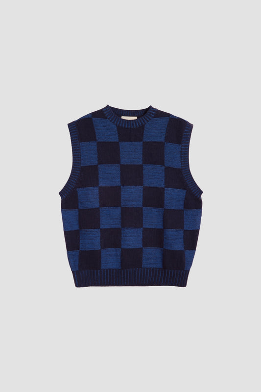 CREW NECK TANK BLUE