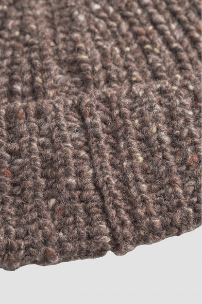 DANIEL DONEGAL RIB BEANIE Seal Brown