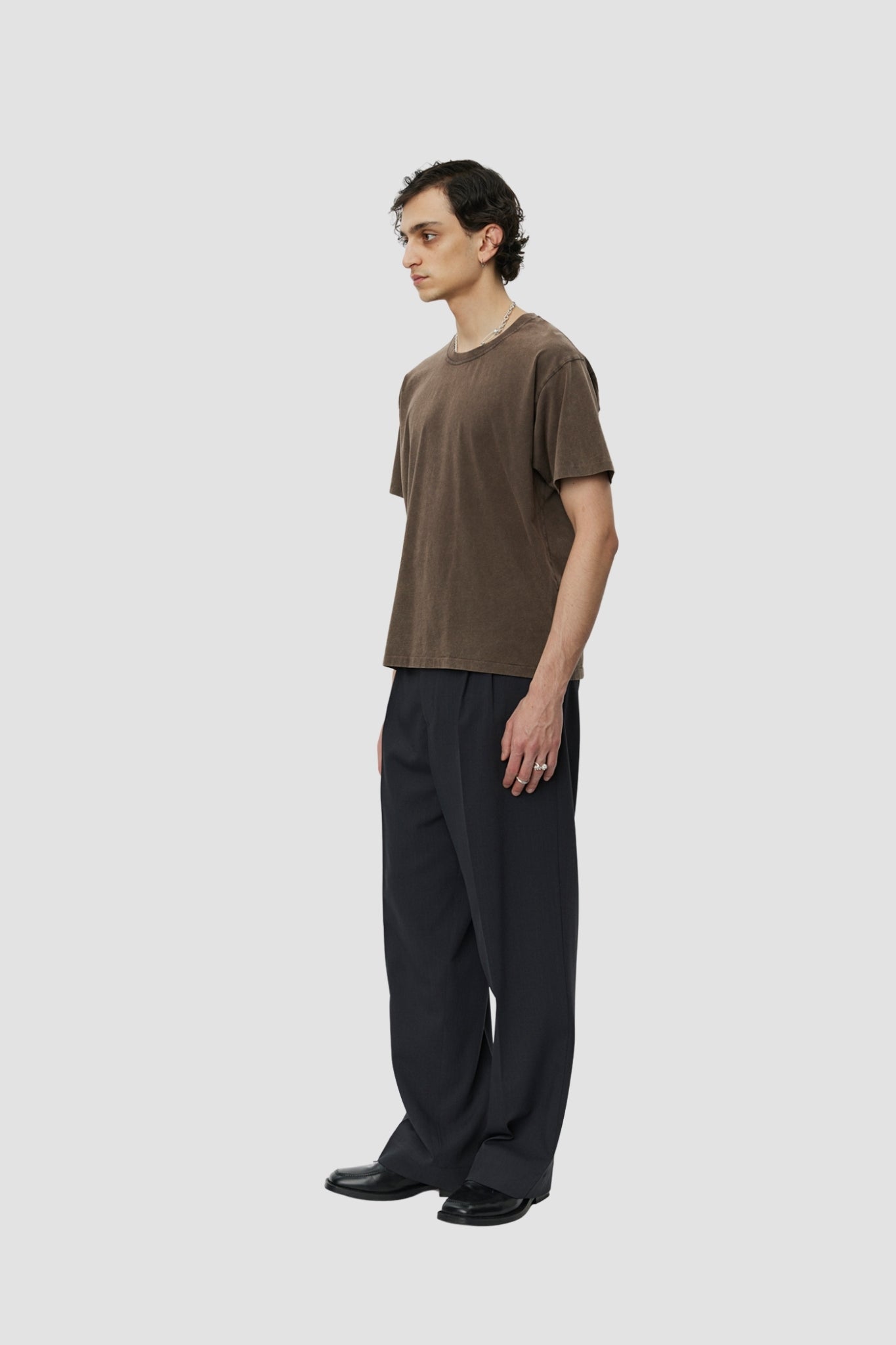 NEW TEE Washed Brown