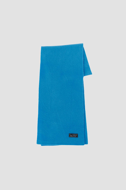 Wool Scarf Bright Blue Fuzz