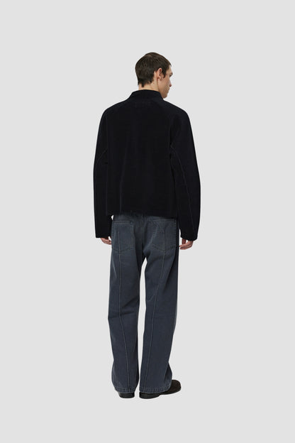 LEISURE ZIP UP Black