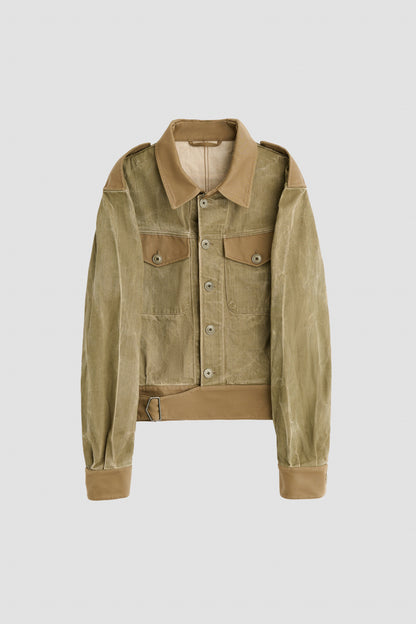 BATTLE JACKET Dusty Olive Pigment Twill
