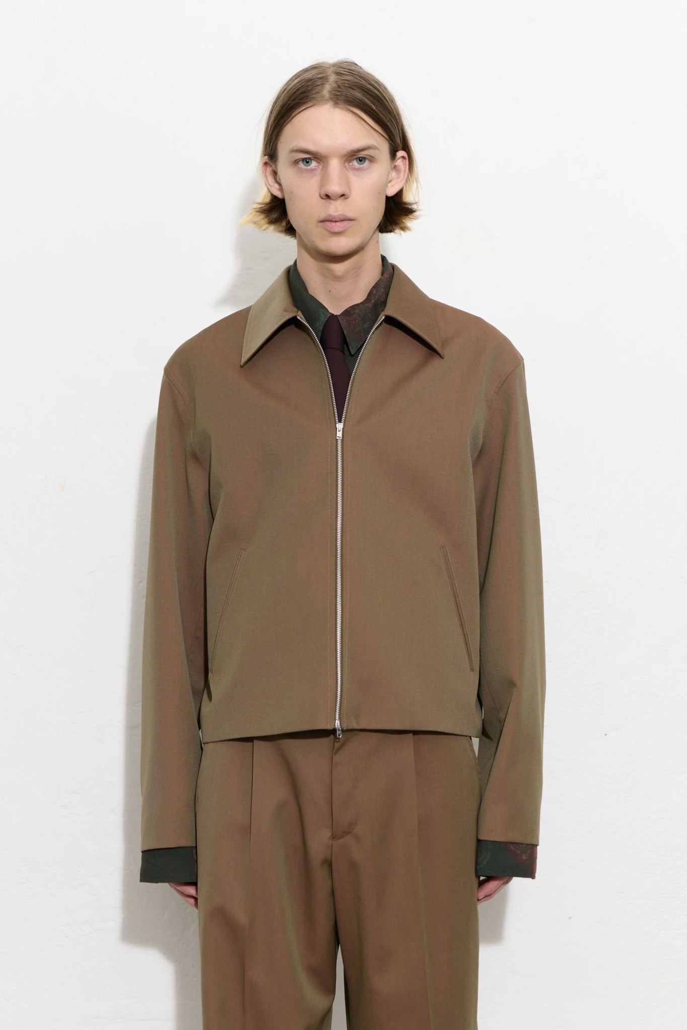 MINI JACKET Bronze Cangiante Fine Wool