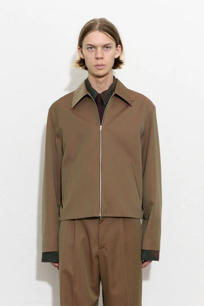 MINI JACKET Bronze Cangiante Fine Wool