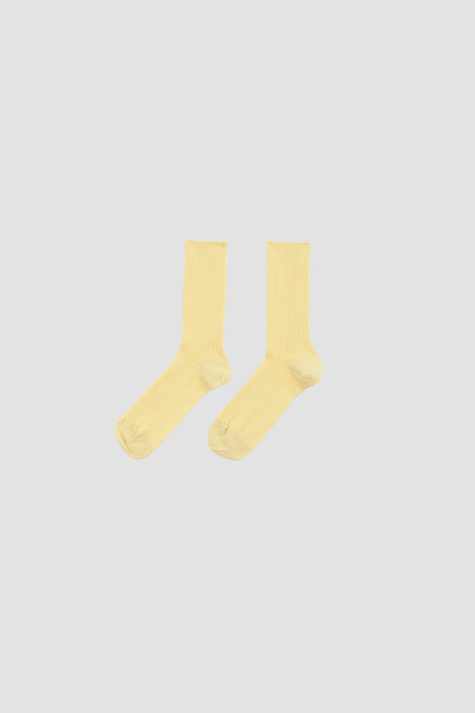 RIB OVERANKLE SOCKS BOG YELLOW