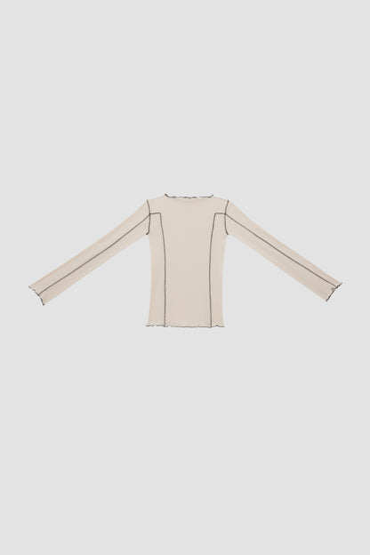 OMATO LONG SLEEVE TEE Dylan Beige