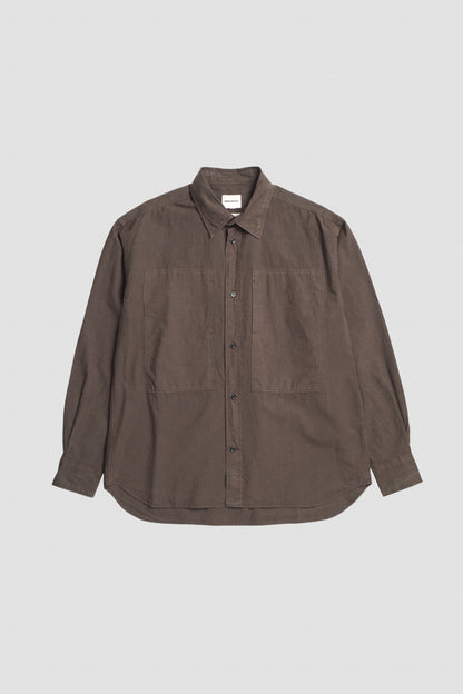 OLE FATIGUE TENCEL SHIRT Espresso