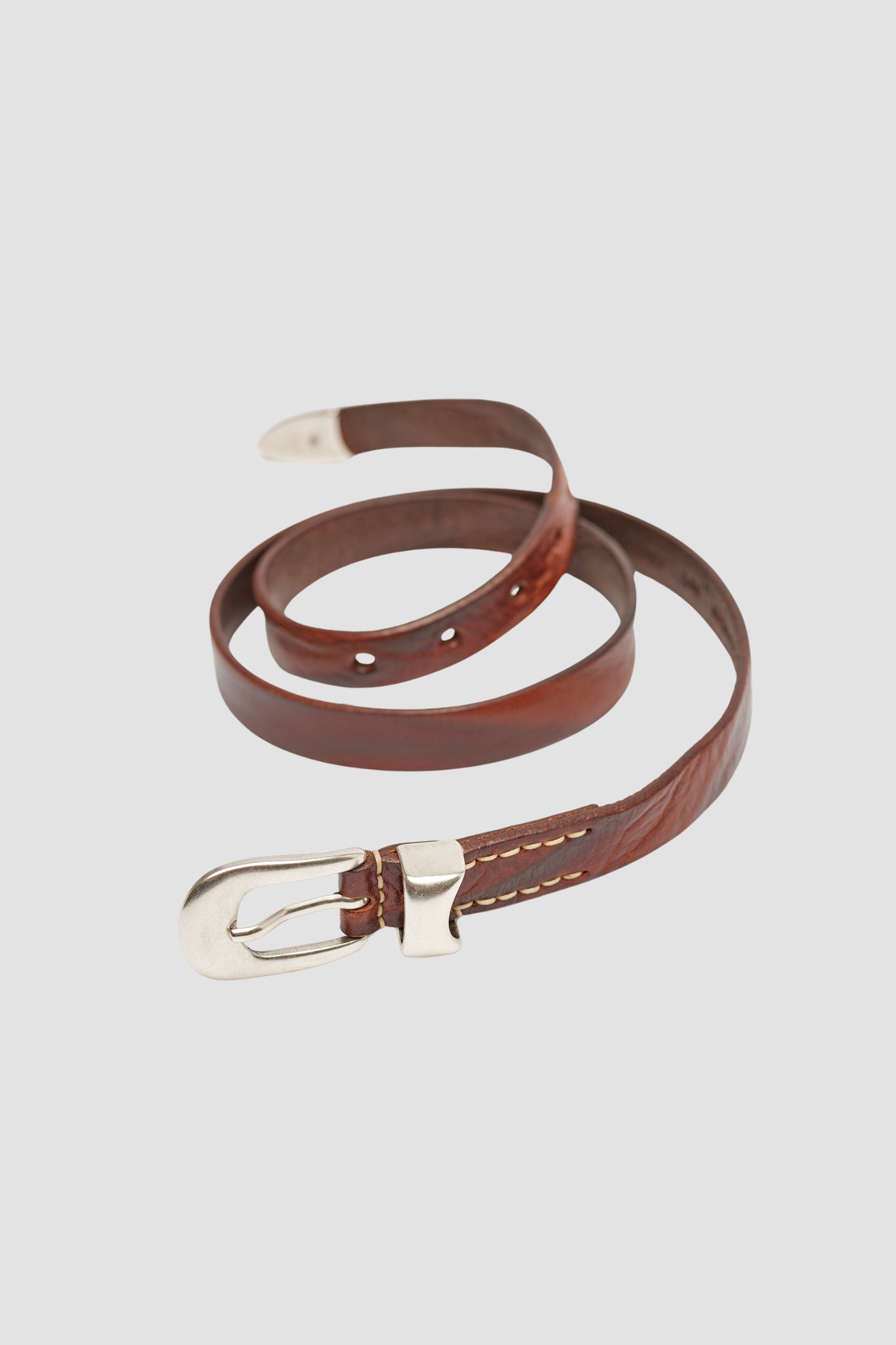 2 CM BELT Brown Leather