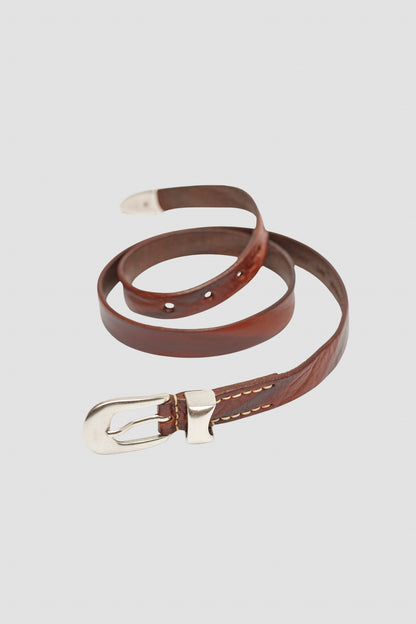 2 CM BELT Brown Leather