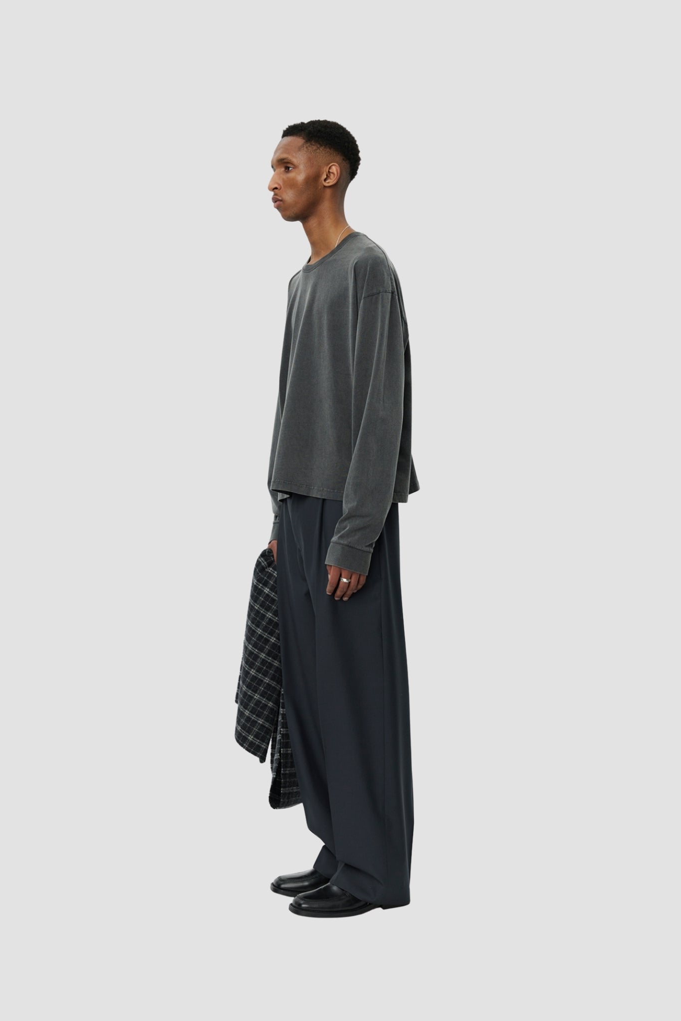 RELAXED LS TEE Washed Graphite