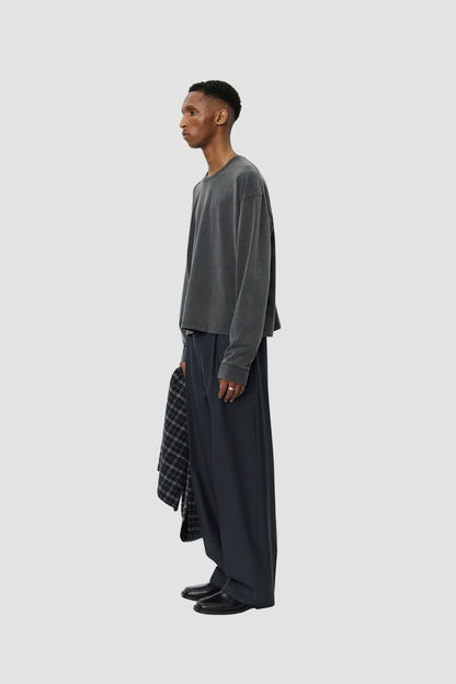 RELAXED LS TEE Washed Graphite