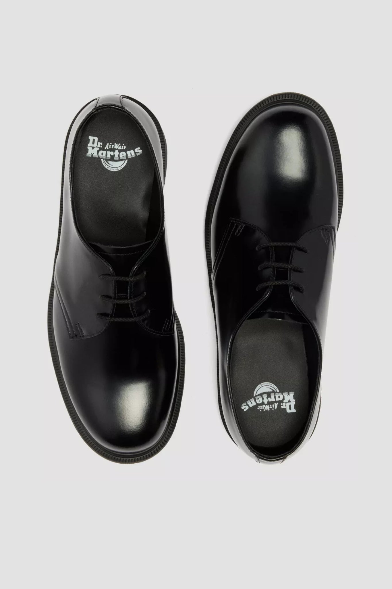 MAYFARE SHOE Black polished smooth