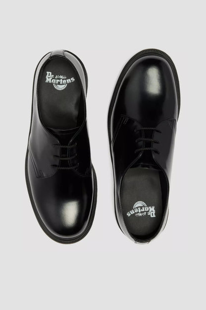 MAYFARE SHOE Black polished smooth