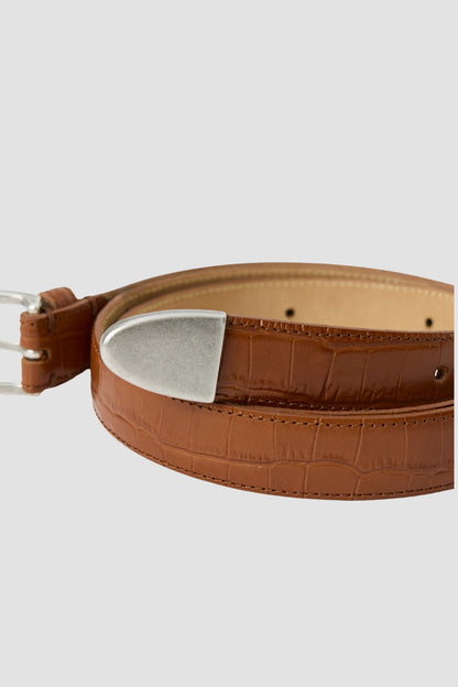 OCCASION BELT Russet Croc