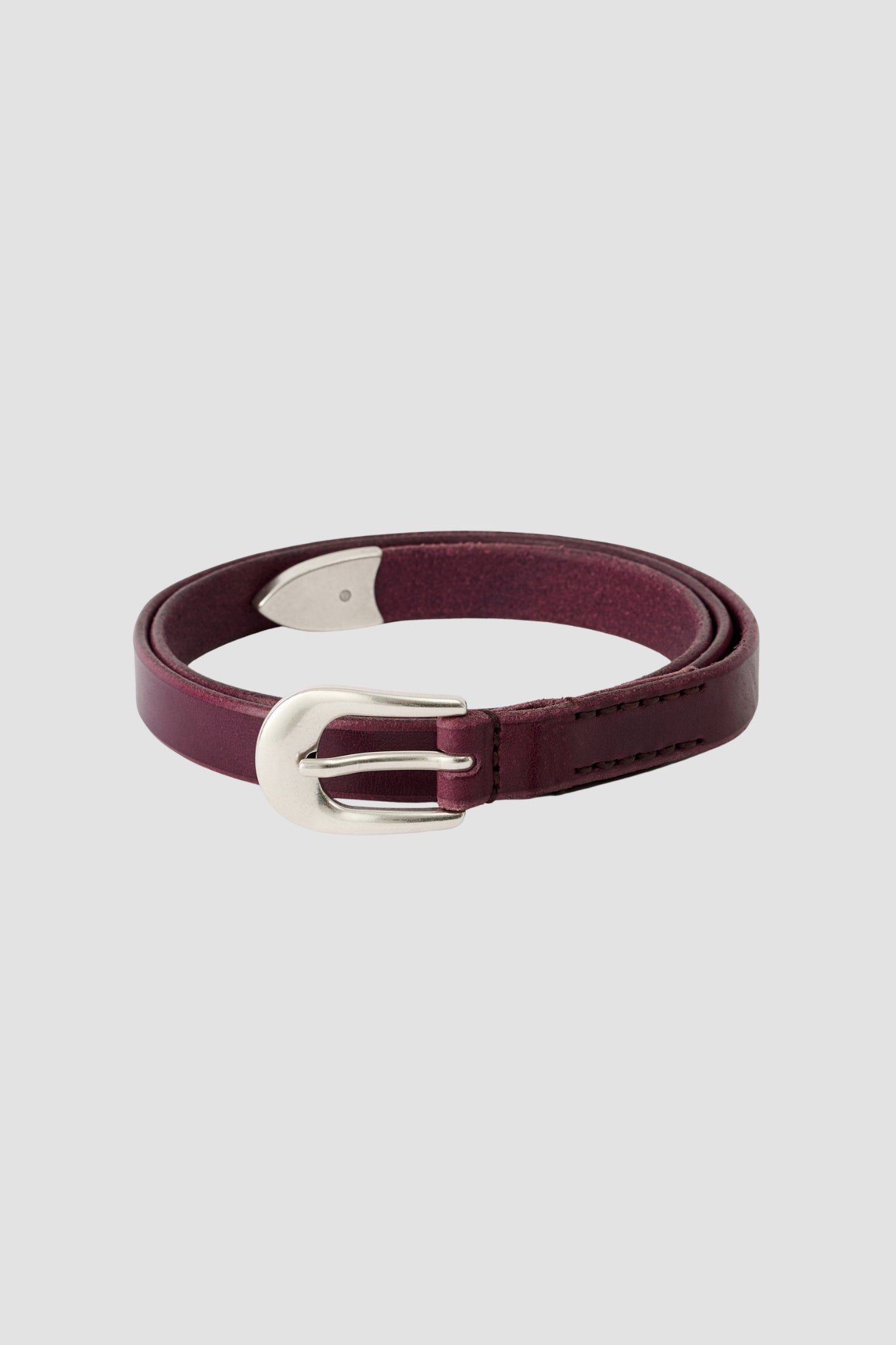 2 CM BELT Shadow Berry Leather