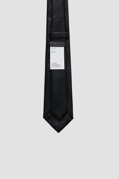TIE, Black Real Fake Leather