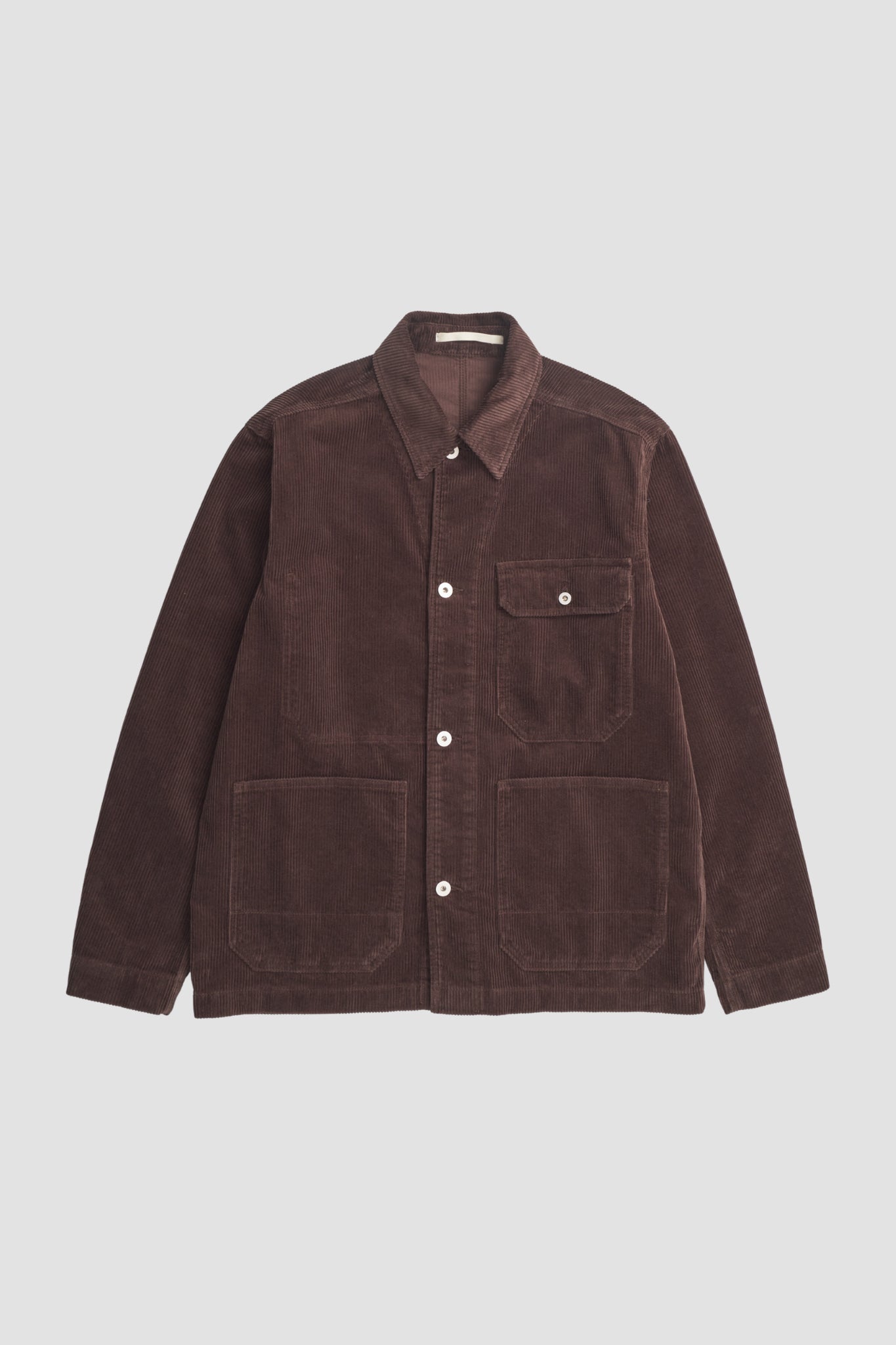 FOLKE WIDE CORD CHORE JACKET Espresso