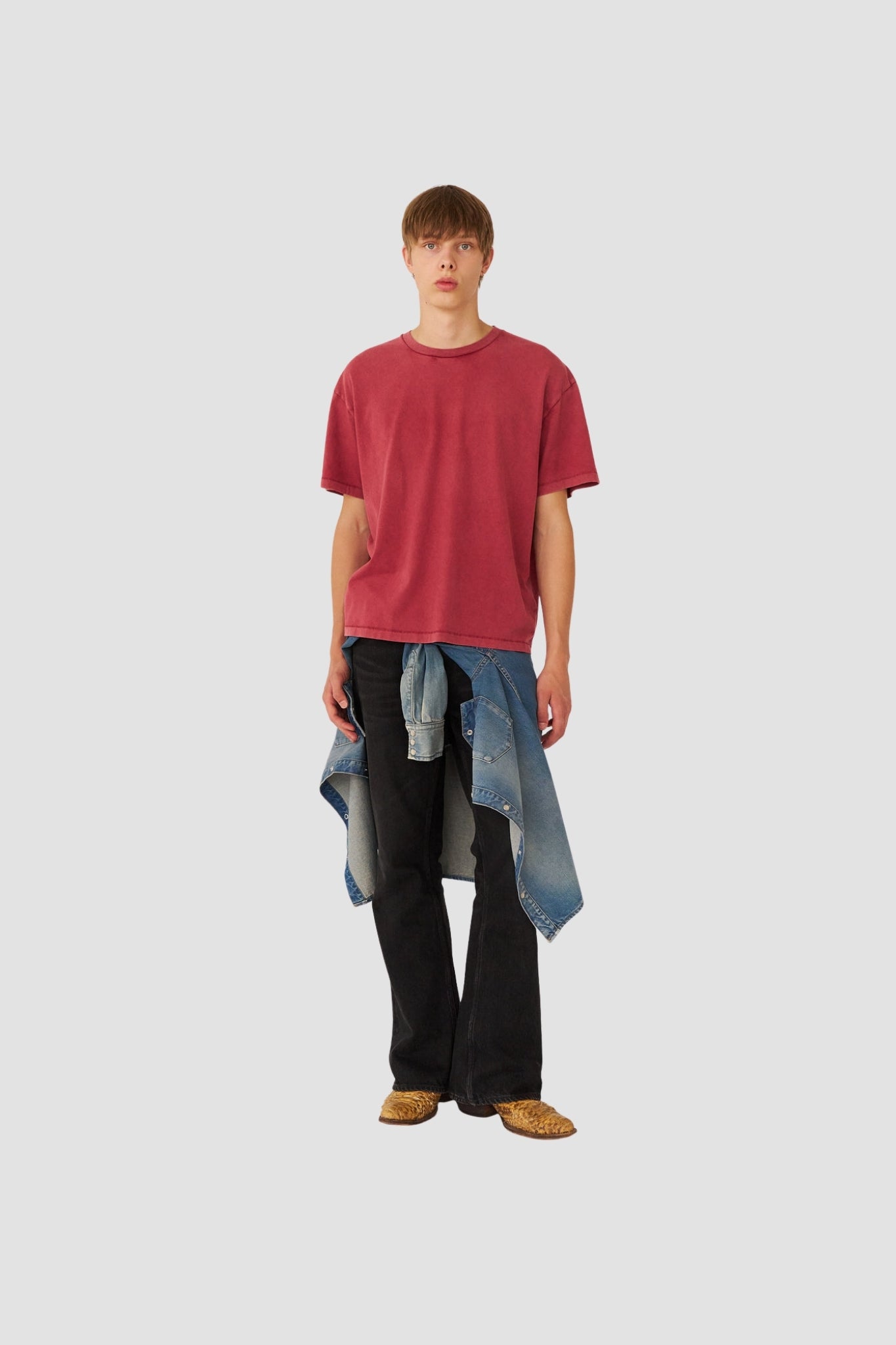 BOX TEE BACK LOGO Cherry