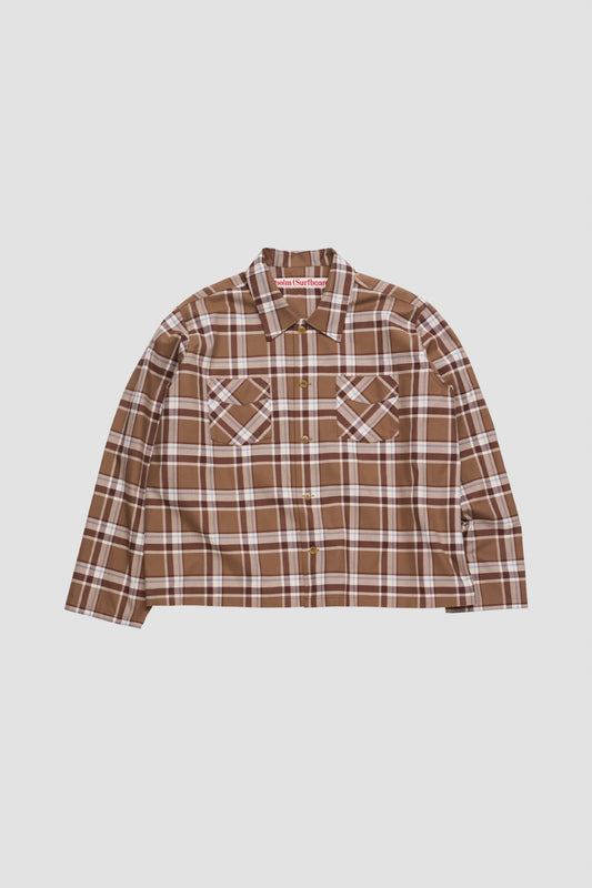 CLUB OVERSHIRT Brown Check