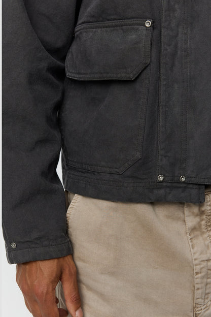 COURIER JACKET Washed Gray Canvas