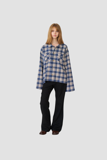 CLUB OVERSHIRT Blue Check