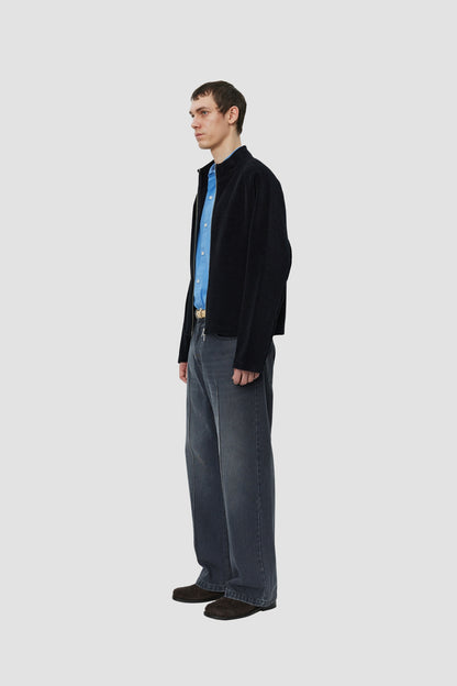 LEISURE ZIP UP Black