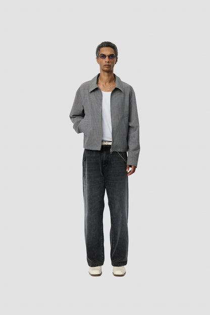 MAIL JACKET Taupe Check
