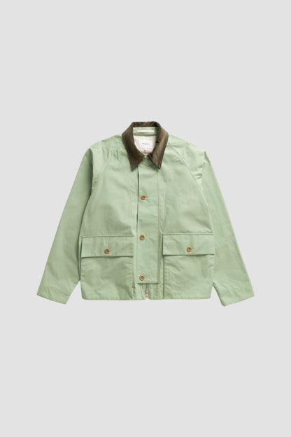 HOLMEN WAX RAGLAN LIGHT JACKET Basil