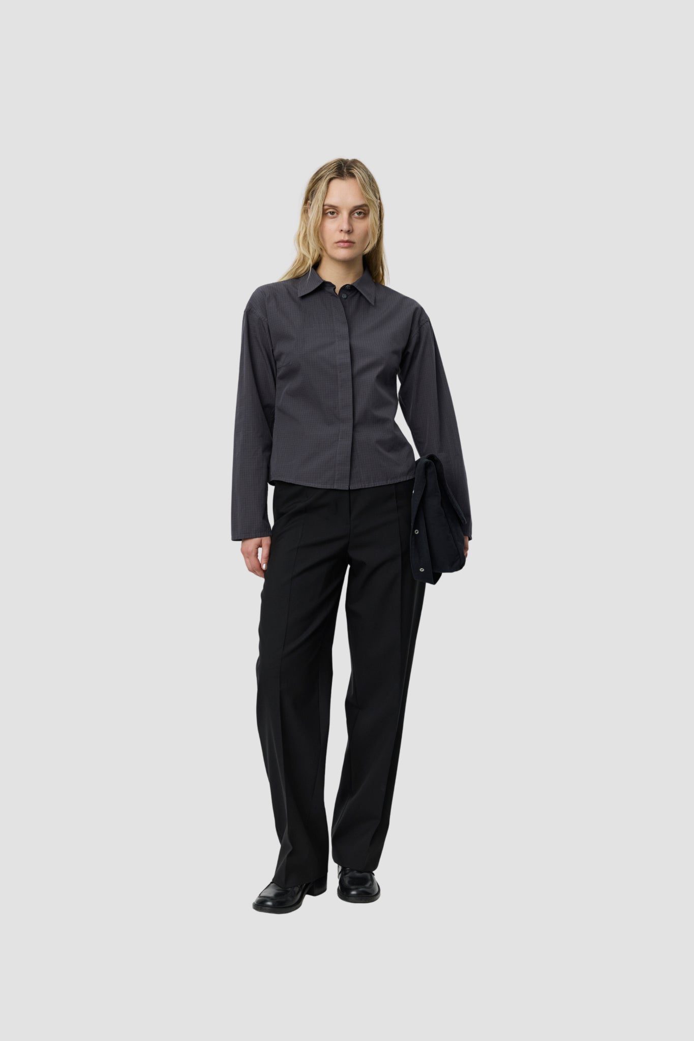 SOFTWARE SHIRT Mushroom Micro CheckPoplin