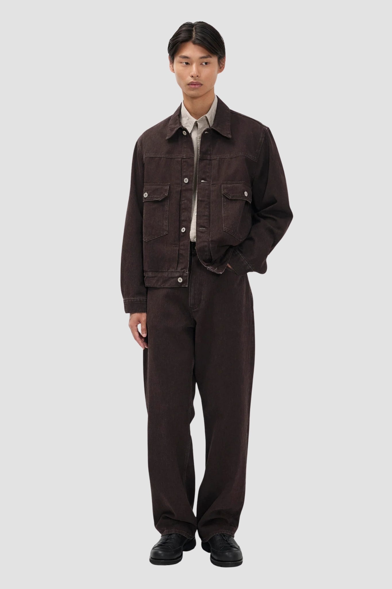 KORSHAVN RELAXED 5 POCKET RESIST DYED TWILL Shale