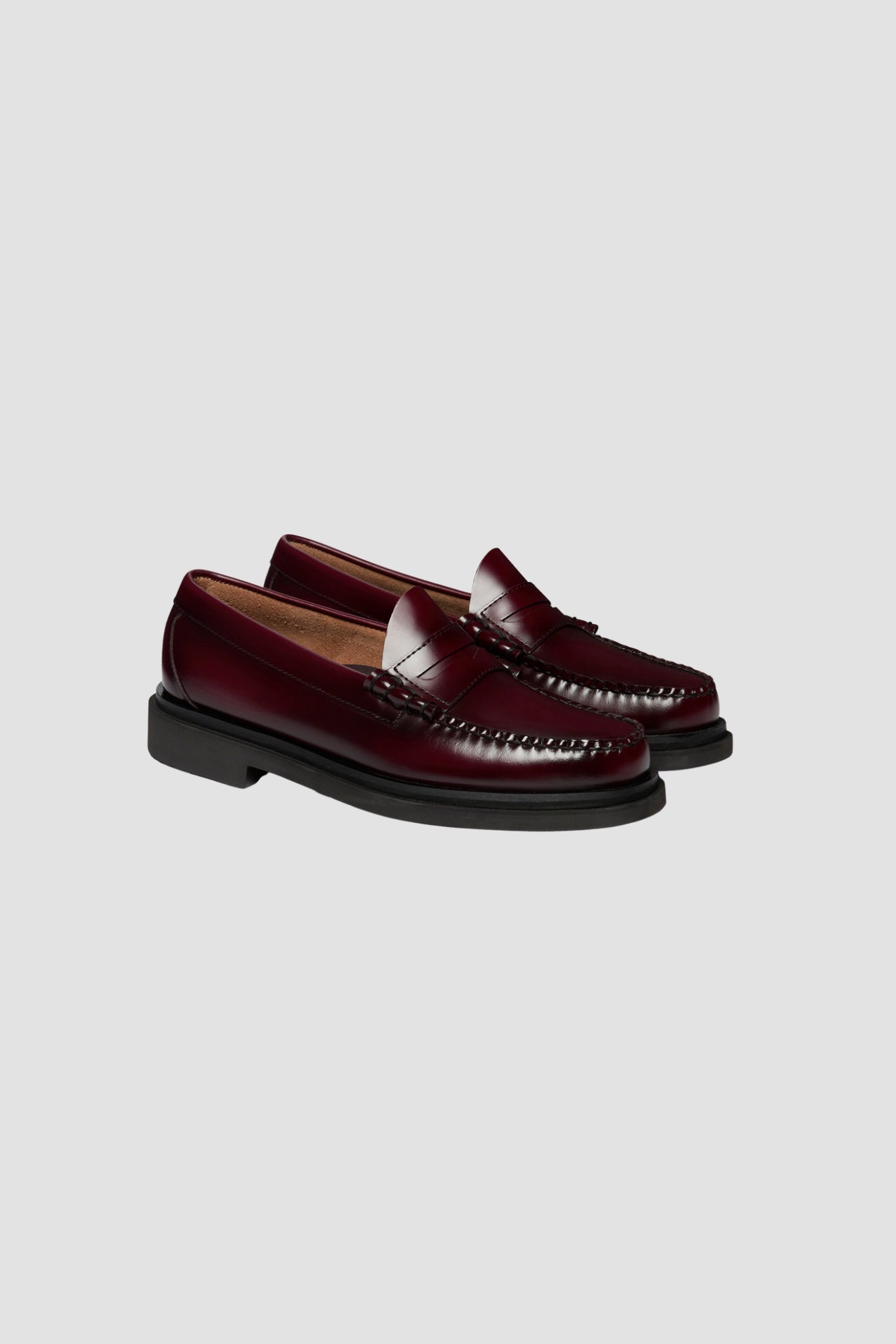 WEEJUN STEP LARSON MOC PENNY Wine Lthr