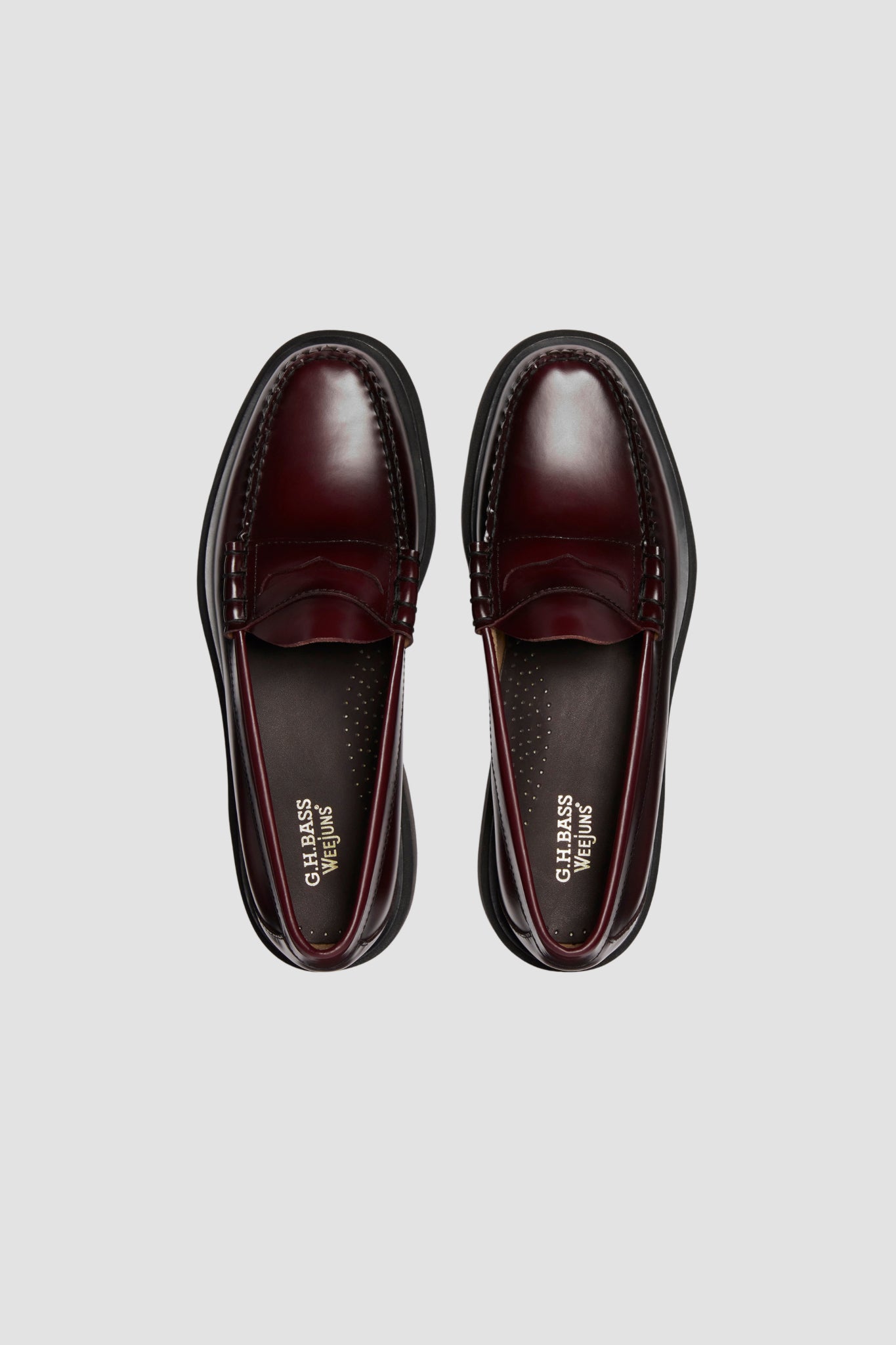 WEEJUN STEP LARSON MOC PENNY Wine Lthr