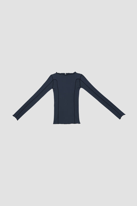 OMATO LONG SLEEVE TEE Preston Blue