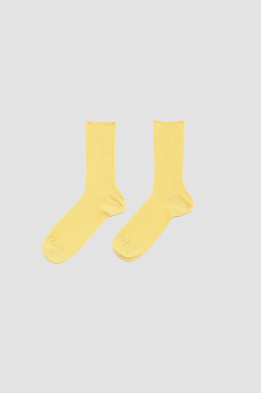 RIB OVERANKLE SOCKS Eri Yellow